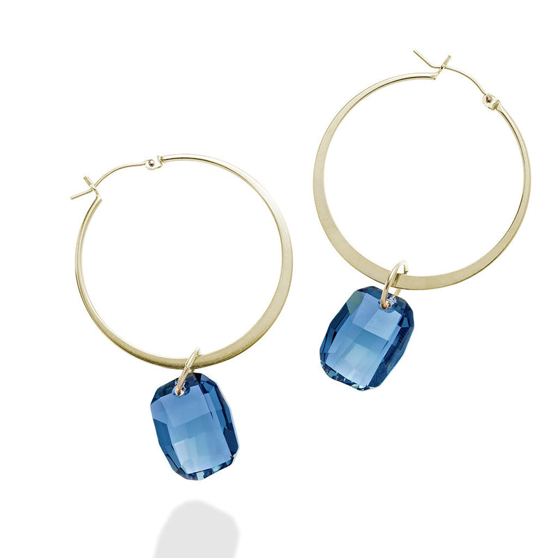 RAW HOOP EARRINGS